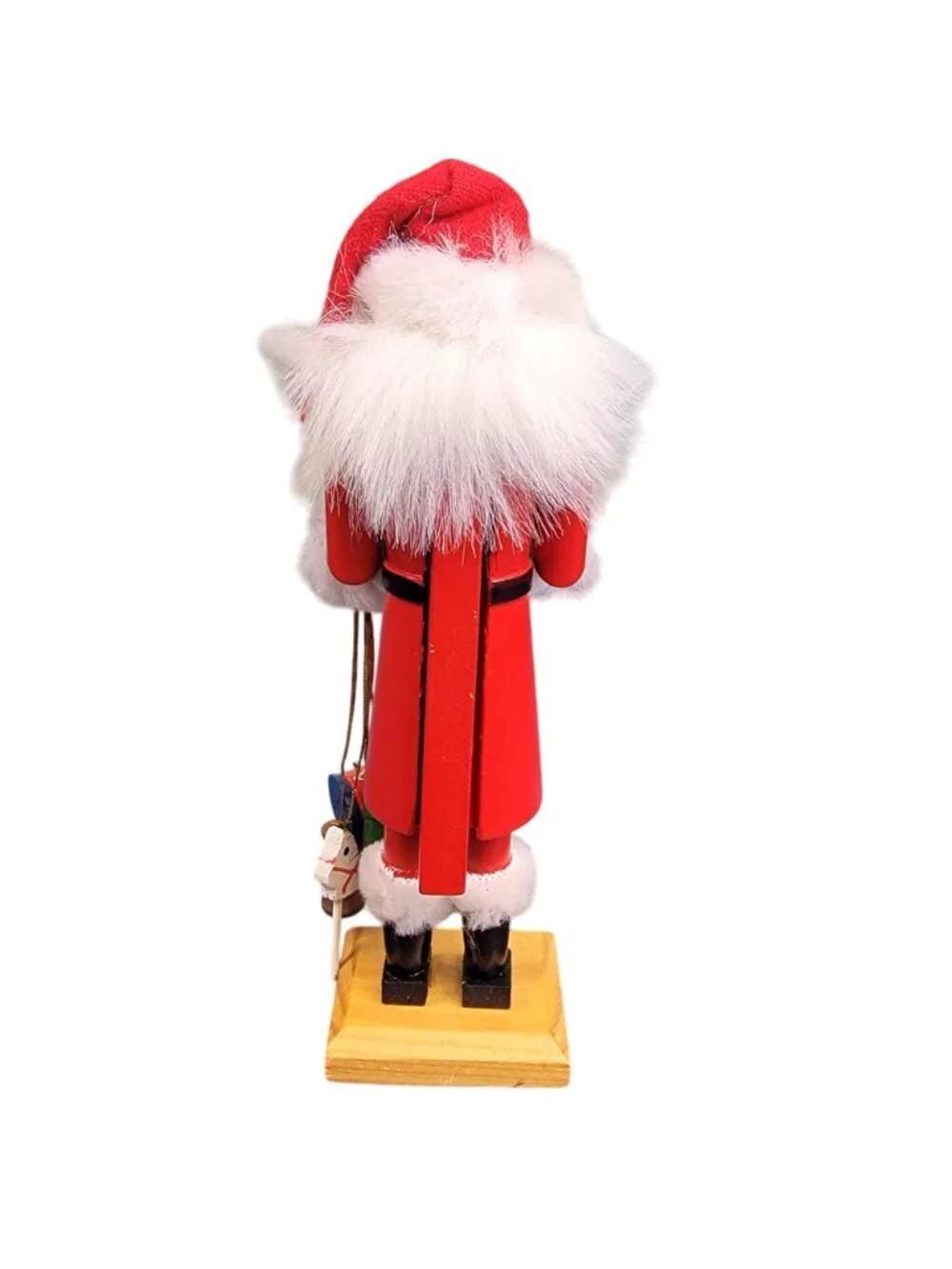 Vintage Santa Nutcracker Small 7 Inch Wood Toy Christmas Tree Home Decor Holiday